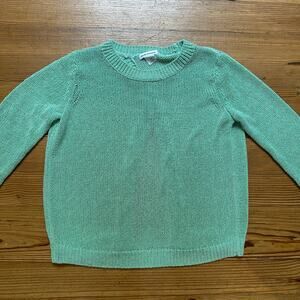 Club‎ Monaco pastel green loose knit open back quarter sleeve sweater SIZE S